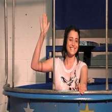 GungeTankBabes: Catherine Gets Dunked in Jeans and White t-shirt