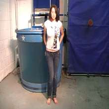 GungeTankBabes: Catherine Gets Dunked in Jeans and White t-shirt
