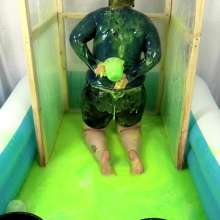 CheekyLuna: Cheekyluna's Quiz Gunging In Tight Spandex Top