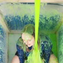 CheekyLuna: Cheekyluna's Quiz Gunging In Tight Spandex Top