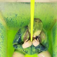 CheekyLuna: Cheekyluna's Quiz Gunging In Tight Spandex Top