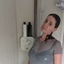 FSChloe: Chloe Gets Her Leather Skirt Hot and Wet