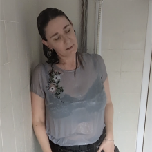 FSChloe: Chloe Gets Her Leather Skirt Hot and Wet