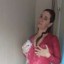 FSChloe: Chloe Takes A Short Skirt Shower