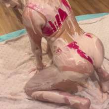 Slimed Models: Dani Gets a Sensual Pink Sliming!