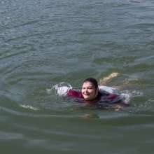 JD and Messy Andi: Andi's Arctic Plunge