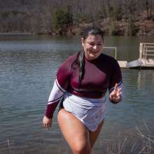 JD and Messy Andi: Andi's Arctic Plunge