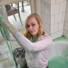 eileenvogel: W407 Eileen gunged in jeans and hoodie