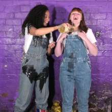 DungeonMasterOne: Dungaree Oil Drench with Friday and Miss Abigail!