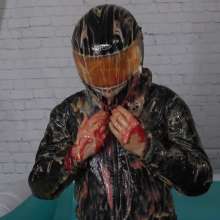WamtasticUK: Dunkan Slimed in Dainese Biker Leathers