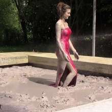 FOXY: Evening dress in mud 2