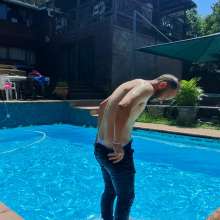Thefetishgirl: Hotstuffs Gets Wet and Undresses in Pool