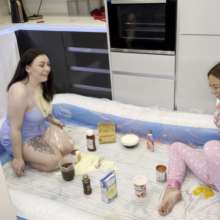 WAMfuns Messy Forfeits: Kacie And Natalia Play Spin The Bottle