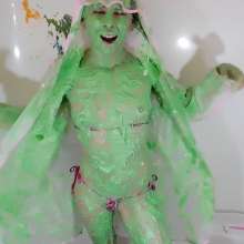 RevSlymsford: Kaydens Pink Bikini / Rainmac Cake Batter Wanking Fun.