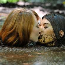 dlodoski: Kendra Plays with Nikko in the Bog--Photos
