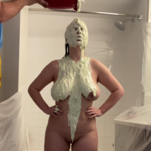 Slimed Models: The Notorious Playboy Model Gets Our Fish Slime, Naked!
