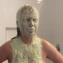 Slimed Models: The Notorious Playboy Model Gets Our Fish Slime, Naked!