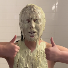 Slimed Models: The Notorious Playboy Model Gets Our Fish Slime, Naked!