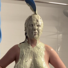 Slimed Models: The Notorious Playboy Model Gets Our Fish Slime, Naked!
