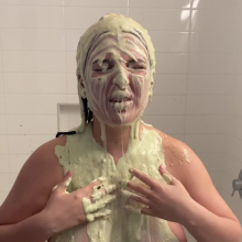 Slimed Models: The Notorious Playboy Model Gets Our Fish Slime, Naked!