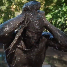 parsus153: French Model and Dancer Covers Himself in Mud Twice