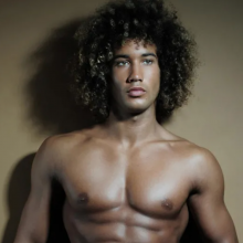 parsus153: French Model and Dancer Covers Himself in Mud Twice