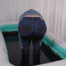 DMarieAllWet: Sexy Fun Playing in Some Very Thick Mud!