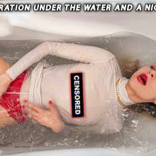 Wet Live Team: Slow Penetration under the Water and a Nice Wet Finale