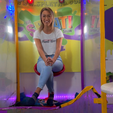 steven306: Lauren Louise in the gunge tank with socks