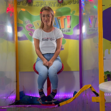 steven306: Lauren Louise in the gunge tank with socks