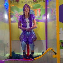 steven306: Lauren Louise in the gunge tank with socks