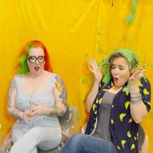 somedude82: Starrly and Zoey Get Each Other Green Slimed on Yscdtotv