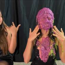 RevSlymsford: At Cafe 'I Don't Know'  Ana Ensures Her Pals Get Slimed