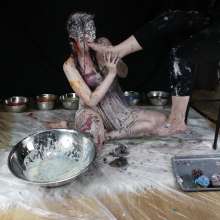 VioletVixen: Photoset: Violet and Squishes' Messy Lesbian Foot Worship