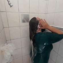 Darkabyss445: Wet and Soapy Shower Fun