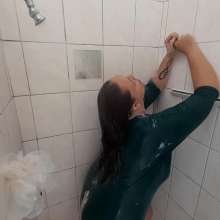 Darkabyss445: Wet and Soapy Shower Fun