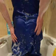 messy944: Wet Prom Dress