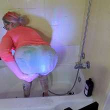 TrixiTease: White Pants Get Showered | Pt 2