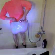 TrixiTease: White Pants Get Showered | Pt 2