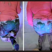 TrixiTease: White Pants Get Showered | Pt 2