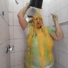 Darkabyss445: White Shirt Trashed with Thick Gunge