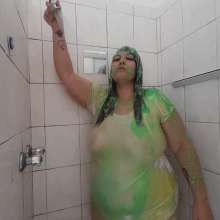 Darkabyss445: White Shirt Trashed with Thick Gunge Clean Up