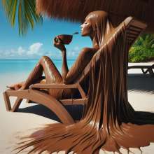 splathair2020: AI somewhere on a tropical beach