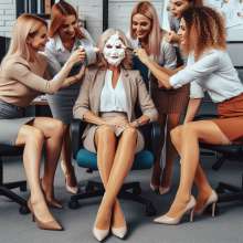 skirtpie: Office pie in the face