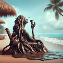 splathair2020: AI somewhere on a tropical beach