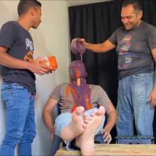 RevSlymsford: Bryan Slimed and Bare Feet Tickled By Mark and Martin