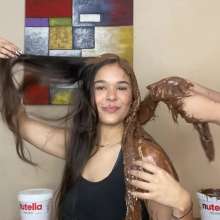 Wam Bagheera Studio: Cute Jahnna and Moana Nutella Hair Treatment