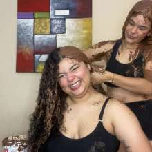 Wam Bagheera Studio: Cute Jahnna and Moana Nutella Hair Treatment