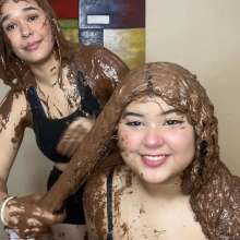 Wam Bagheera Studio: Cute Jahnna and Moana Nutella Hair Treatment