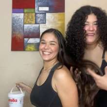 Wam Bagheera Studio: Cute Jahnna and Moana Nutella Hair Treatment